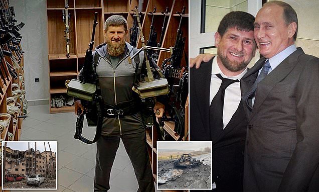 Chechnya's leader tells Putin to 'shut your eyes to everything' and 'finish it all in a day or two' | Daily Mail Online